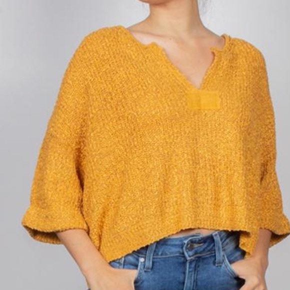 Yellow Oversized Sweater - Picture 3 of 4